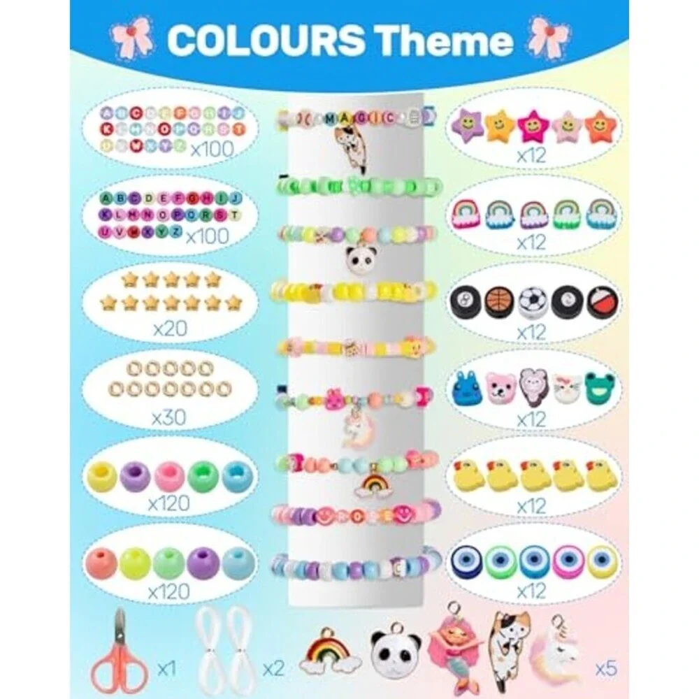 Bracelet Assembly Set, 1400+ Pcs